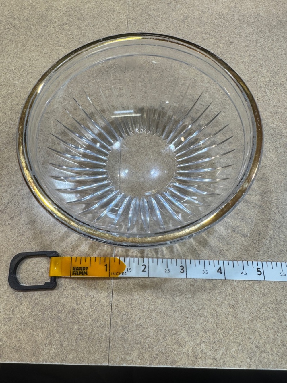 Crystal bowl 'Hanover Gold' by Marquis by Waterford